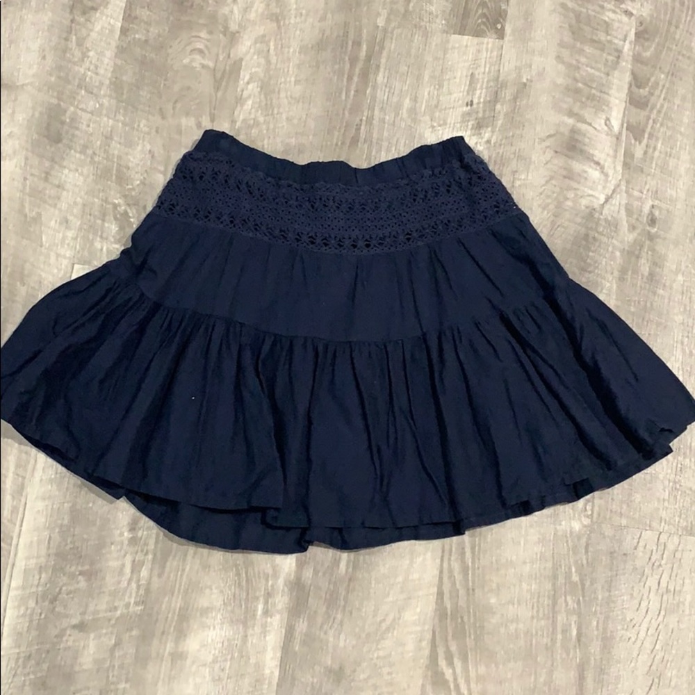 Navy boho skirt